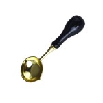 Spoon for wax, for the stamp, golden color